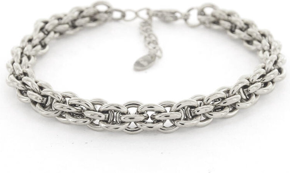 Kalli Schakel Armband Jasseron Gesloten Zilver | 2628