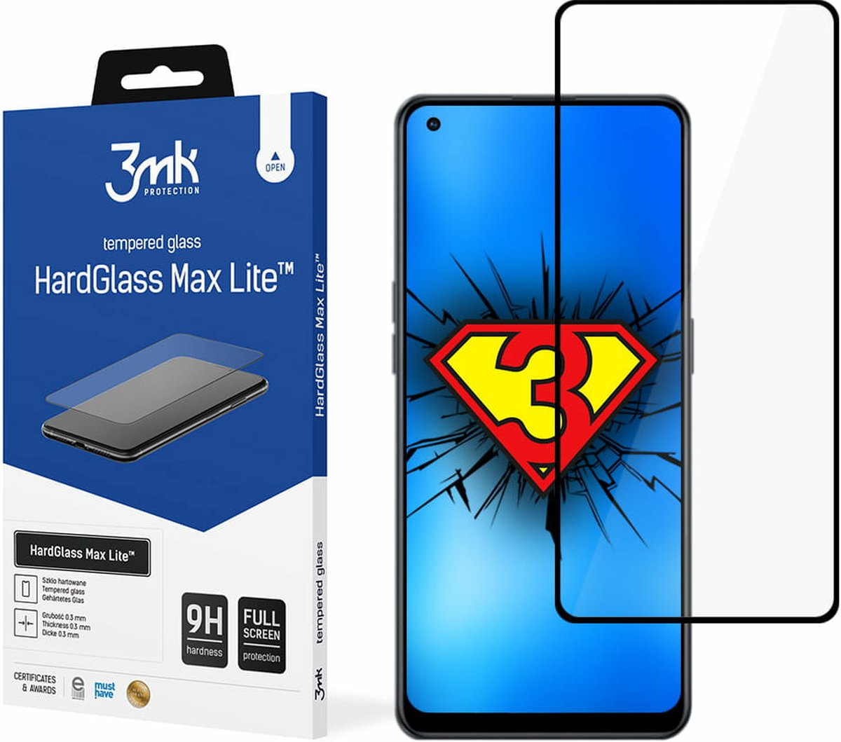 OPPO Reno 7 Lite 5G - 3mk HardGlass Max Lite