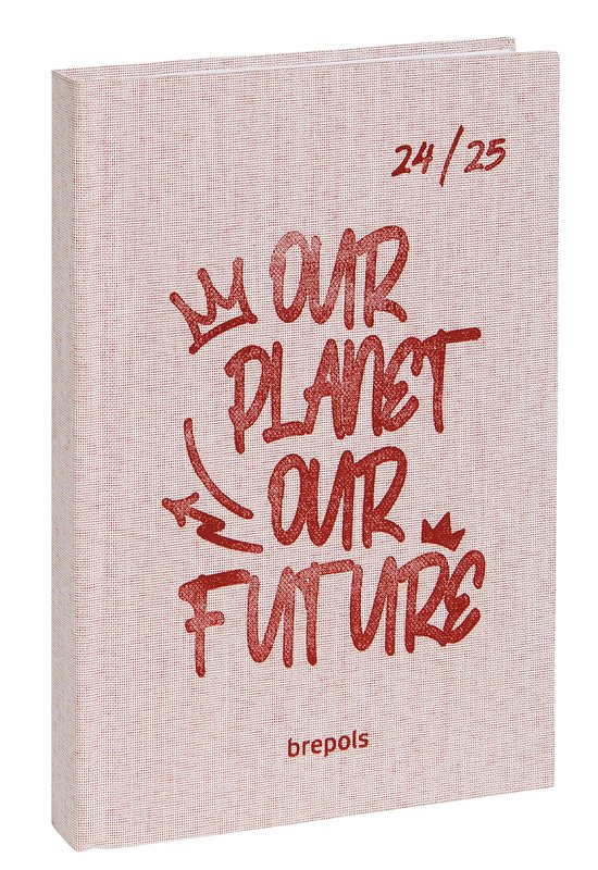 Brepols agenda 2024-2025 - TOILE OCEAN - Dagoverzicht - Roze - 11.5 x 16.9 cm