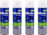 Gillette Scheerschuim - Series Gevoelige Huid - 4 x 250 ml