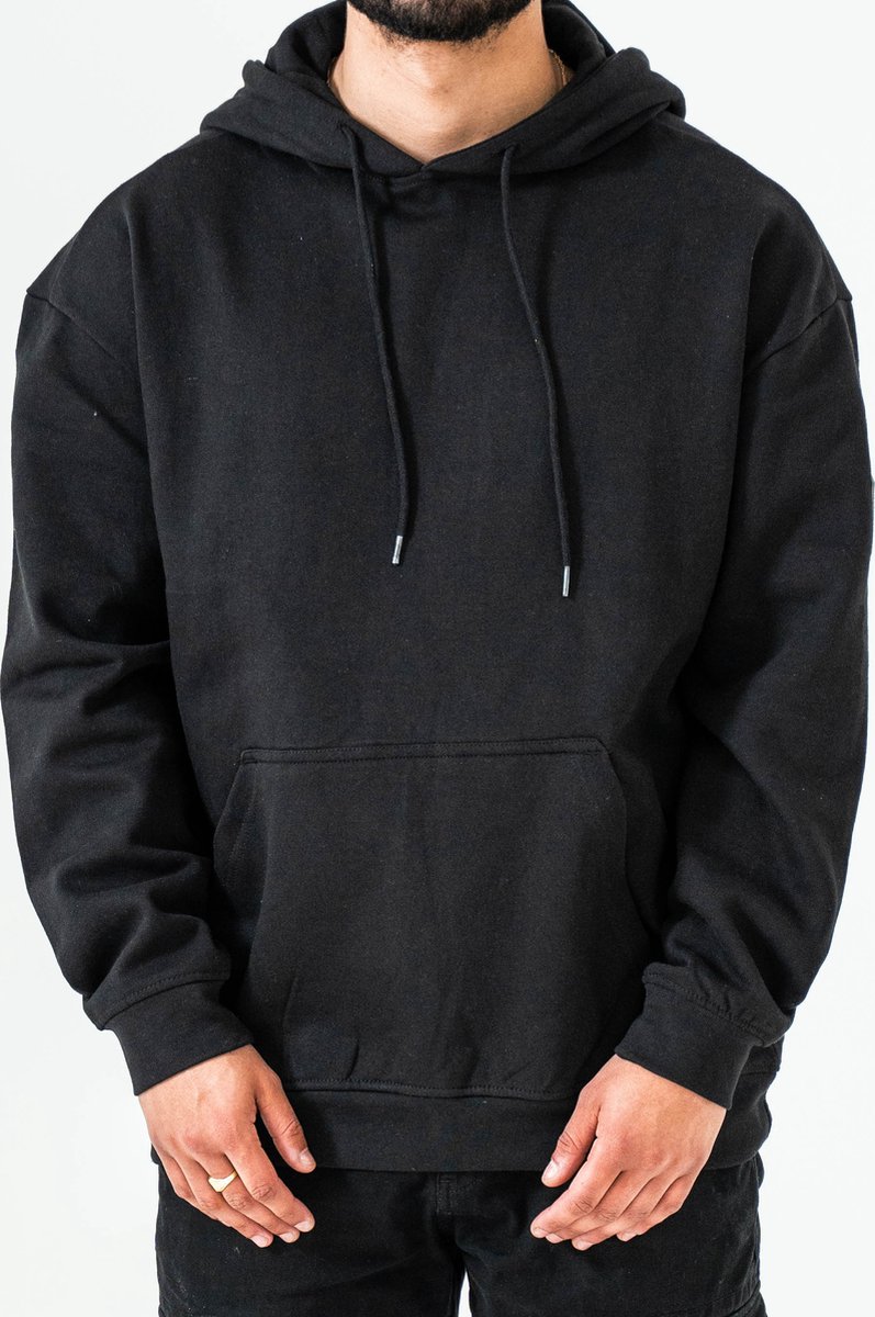 DMNDBK AMSTERDAM - Unisex oversized hoodie - Zwart - maat L