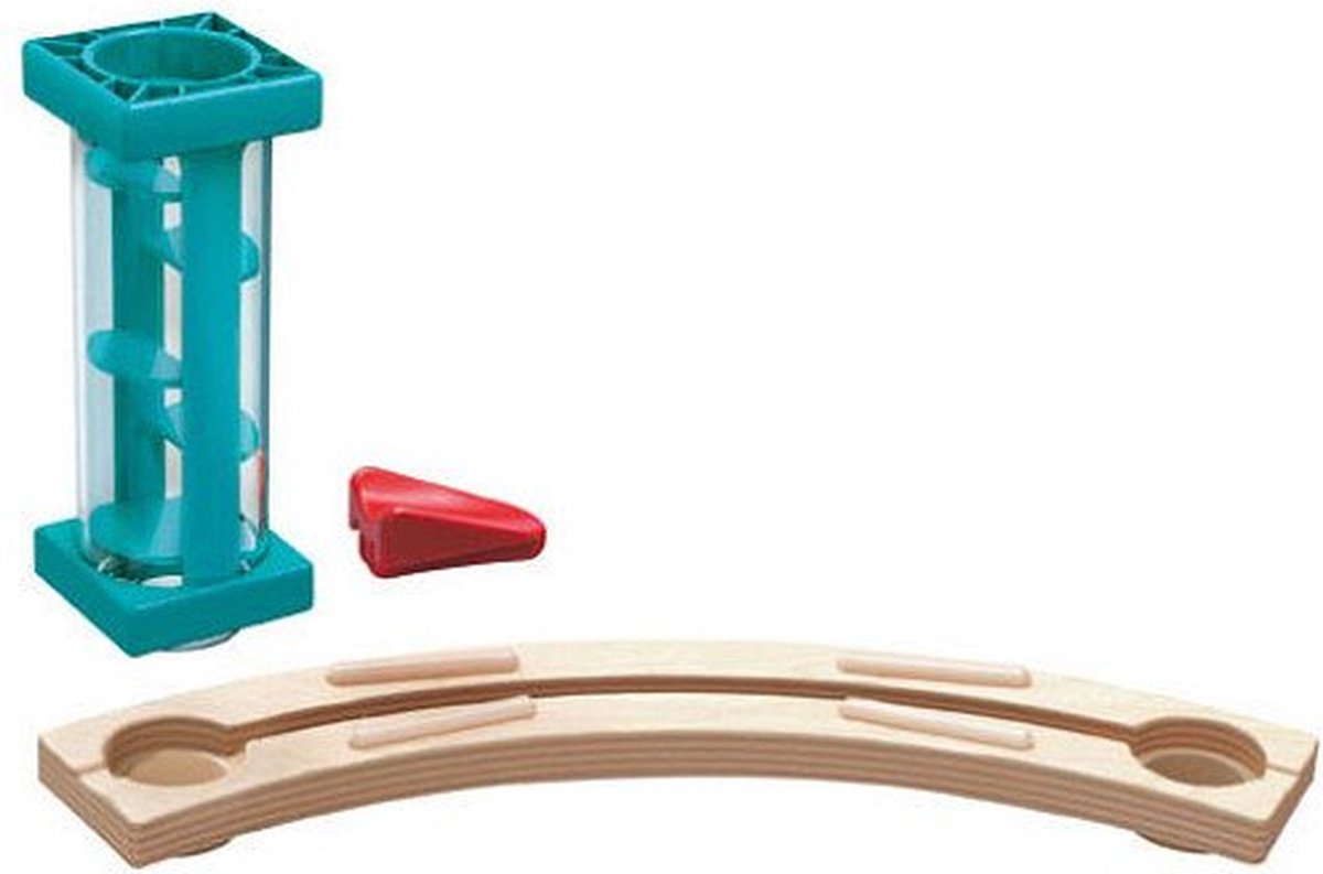 Hape Castle Escape Quadrilla Knikkerbaan – 102-delig bouwset met klokkjes en transparante trappen, vanaf 4 jaar — afbeelding 21