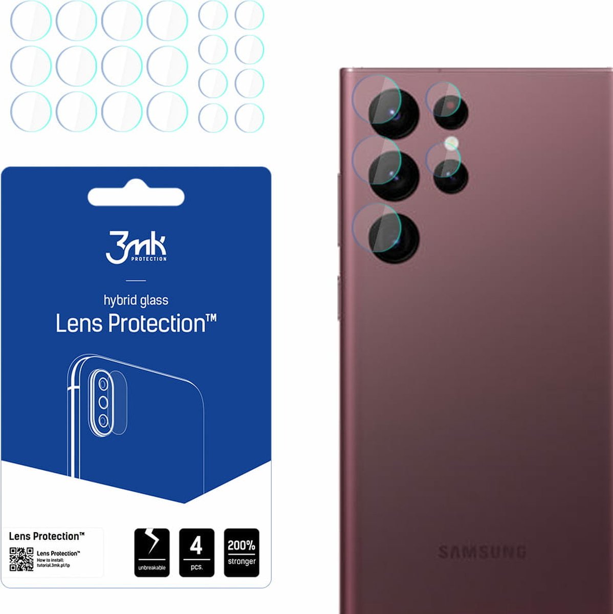 Samsung Galaxy S22 Ultra 5G - 3mk Lens Protection
