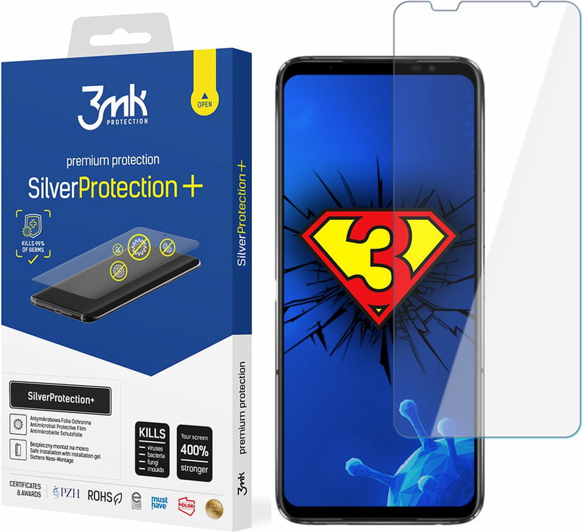 Asus ROG Phone 6/6 Pro/6D/6D Ultimate - 3mk SilverProtection+