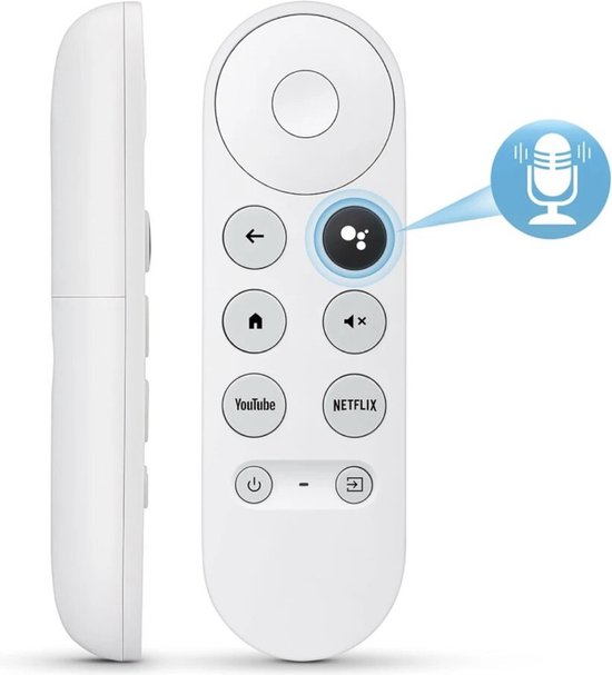 Foto: Remote voor chromecast tv spraakbesturing compact ontwerp brede compatibiliteit de ultieme bediening voor je entertainment vervanger