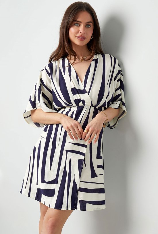 Mini jurk met print - nieuwe collectie - lente/zomer 2024 - dames - blauw
