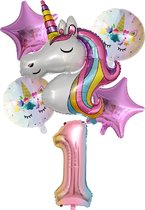 Unicorn - ballon en aluminium licorne - Ballon de fête Unicorn 6 pièces Ballon aluminium Anniversaire - Fête d'enfants - Décoration - Décoration - Jomazo - anniversaire licorne - soirée à thème licorne - ballons licorne - fête Disney - fête licorne