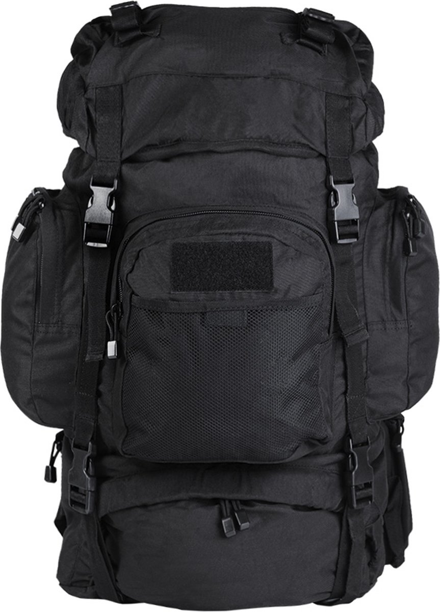 Backpack Commando Black -55L back pack zwart - Leger rugzak