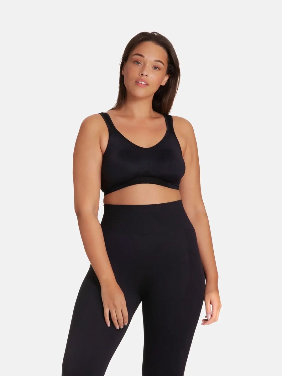 Dorina Racerback Sport BH - Flex - Stevige sport bh - Verstelbare bandjes - 100D - Zwart