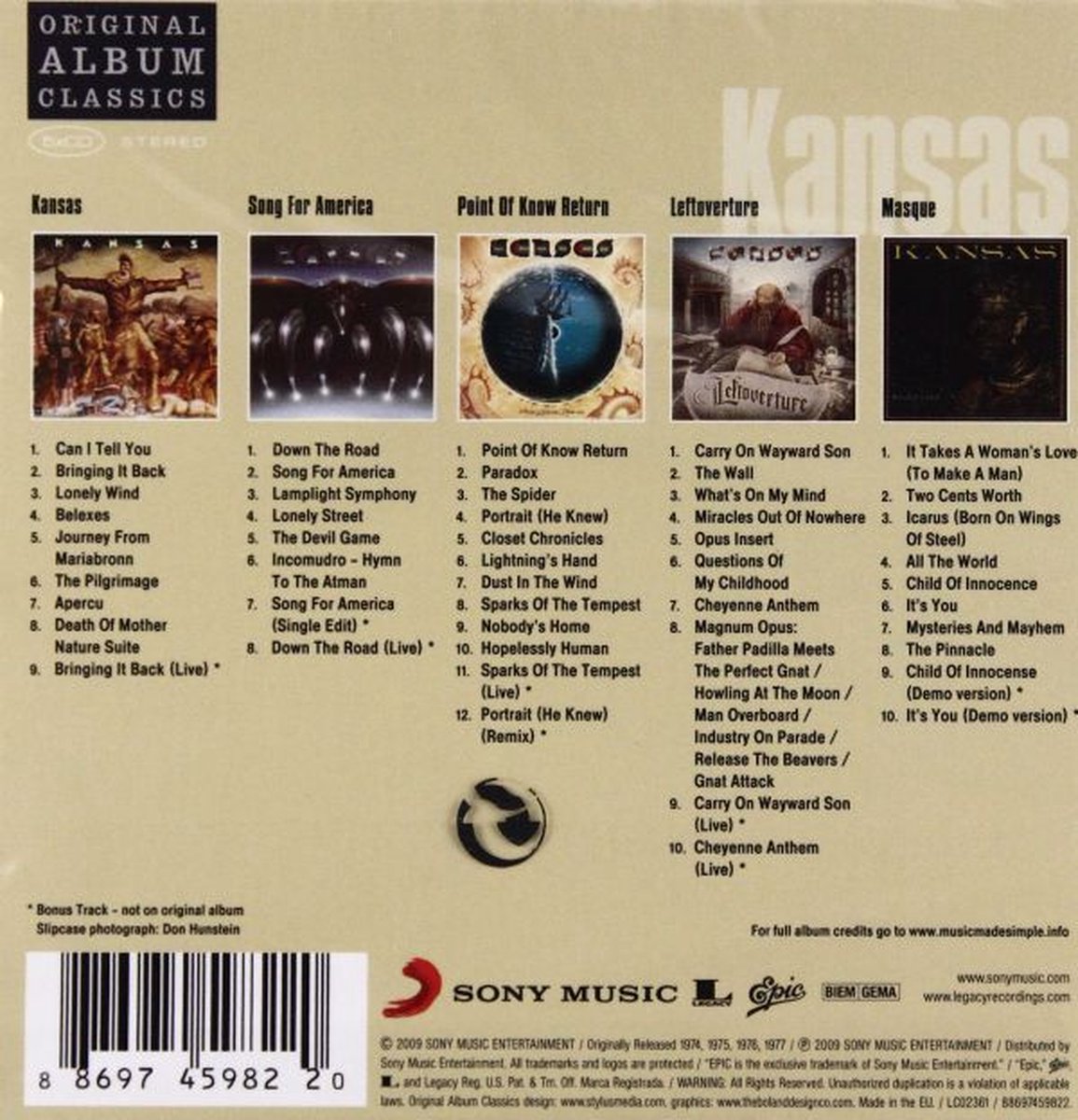 Original Album Classics, Kansas | Muziek | bol