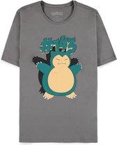 Pokémon - Snorlax Heren T-shirt - Grijs - 2XL