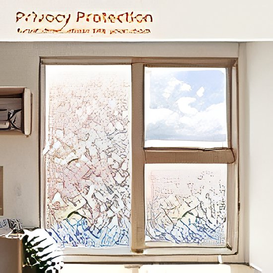 Raamfolie Window Privacy Film 44.5 x 220 cm, Zelfklevende Vensterfolie met Statische Hechting, 3D Regenboog Decoratieve Folie voor Kantoor Thuis Keuken