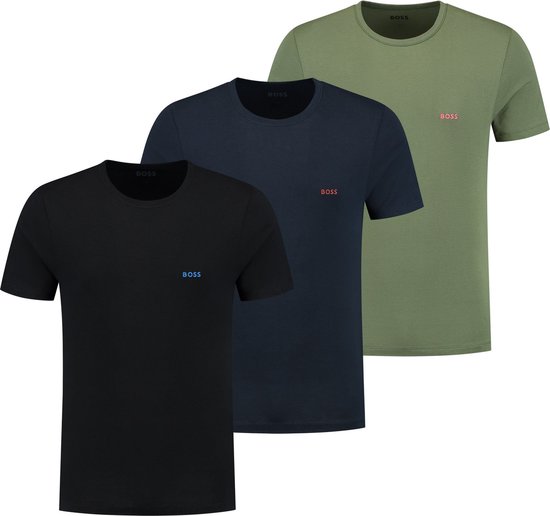 Hugo Boss BOSS 3P O-hals shirts classic logo multi