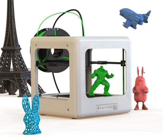 3D&Print® 3D-Printer Easythreed Nano - 3D Printing Starterspakket voor Beginners en Kinderen - Incl. PLA Filament - Mini Printer - Single Extruder - 1.75 mm filament - Hoge Printaccuratie 0,1 - 0,2 mm - FDM Printtechnologie