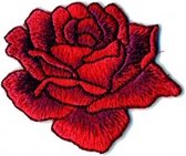 Applicatie Kleding Rode Roos ca. 5 x 5 cm