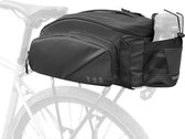 Fiets bagagetas, waterbestendig, fietsen, achterbank, kofferbak, tassen, multifunctionele dagrugzak, één riem, schoudertas (zwart-11 liter)