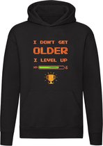 I Don't Get Older, I Level Up Hoodie - spel - leeftijd - game - computer - retro - console - videogame - gamer - jarig - verjaardag - unisex - trui - sweater - capuchon