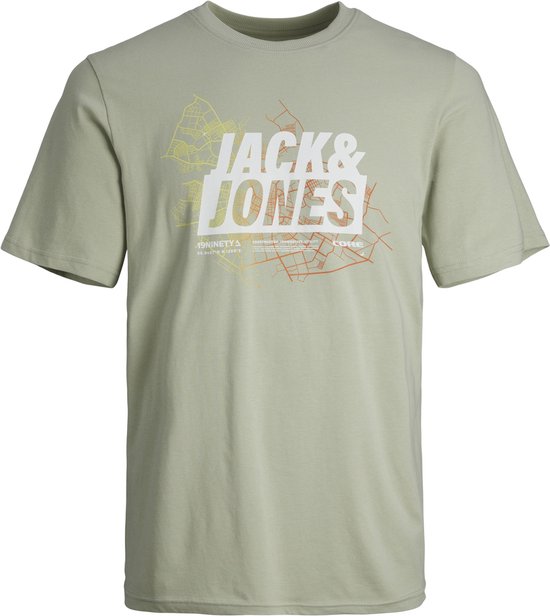 Jack & Jones T-shirt Jcomap Summer Logo Tee Ss Crew Neck 12257908908908 Desert Sage Mannen Maat - S
