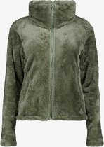Mountain Peak fluffy dames fleece vest groen - Maat L - Winddicht en waterafstotend - Ademend materiaal