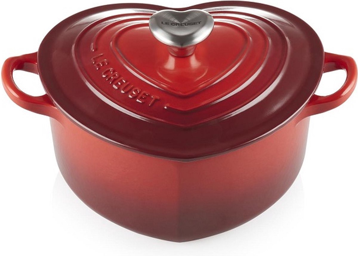 LE CREUSET - Signature - Braadpan hart 20cm rood