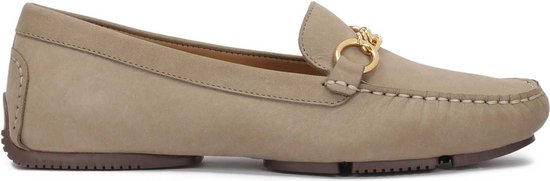 Nubuck moccasins with flexible sole
