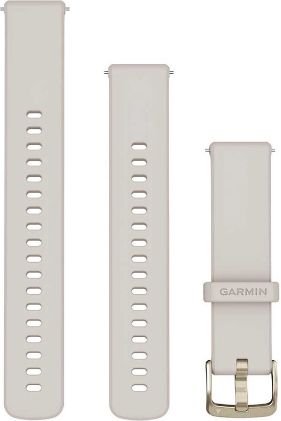 Garmin Siliconen Bandje Crème/Goud 18mm