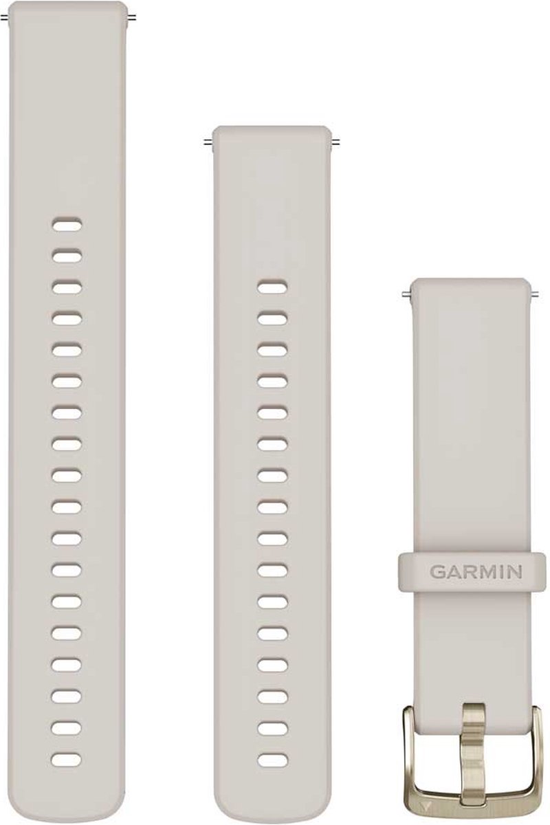 Garmin Siliconen Bandje Crème/Goud 18mm