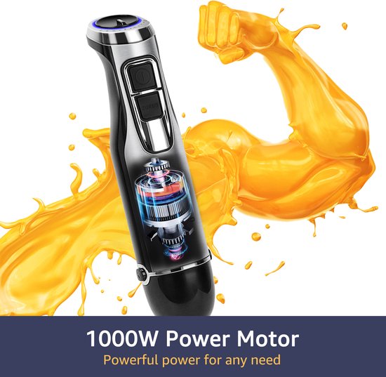 Aigostar Buckle Batidora de Mano 1000W