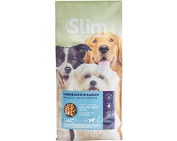 Slim Hondenvoer volwassen medium Zak 14 kilogram