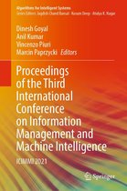 Algorithms for Intelligent Systems - Proceedings of the Third International Conference on Information Management and Machine Intelligence