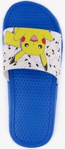 Pokemon kinder badslippers met Pikachu - Blauw - Maat 24