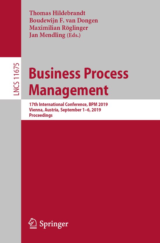 Lecture Notes in Computer Science11675- Business Process Man ... - cover