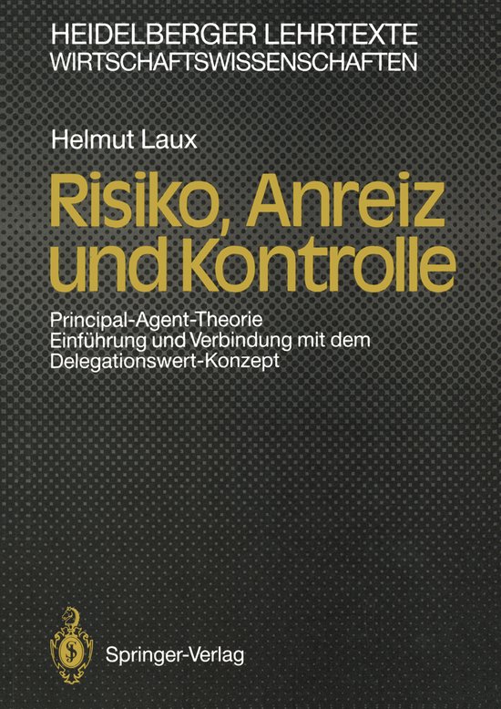 Risiko, Anreiz Und Kontrolle - cover