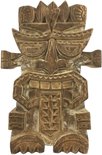 Totem Tiki Koh Yao Yai En Bois, 30 Cm, Coco Papaya