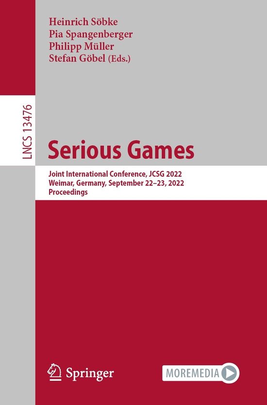 Springer Nature Proceedings Computer Science - Serious Games - cover