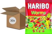 Haribo Halal - Worms Solucan - doos 30 zak a 100 gram