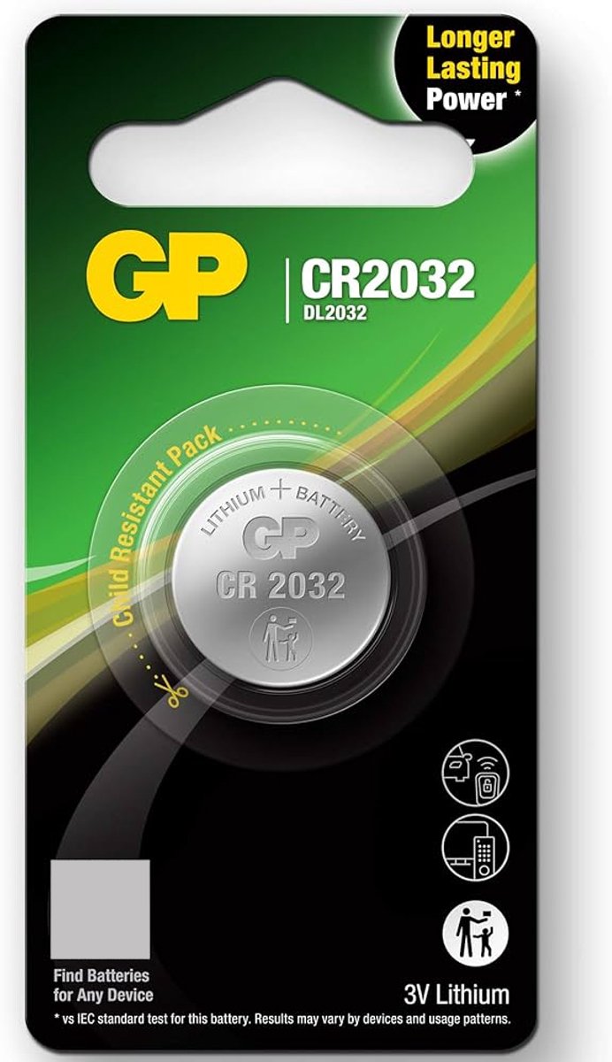 GP CR2032 - Battery CR2032 Li 210 mAh
