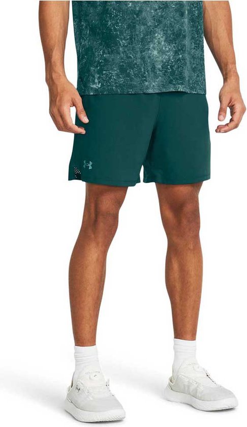 Under Armour Vanish Woven Herenshorts Hydro Teal / Radial Turquoise - 449 Maat XL