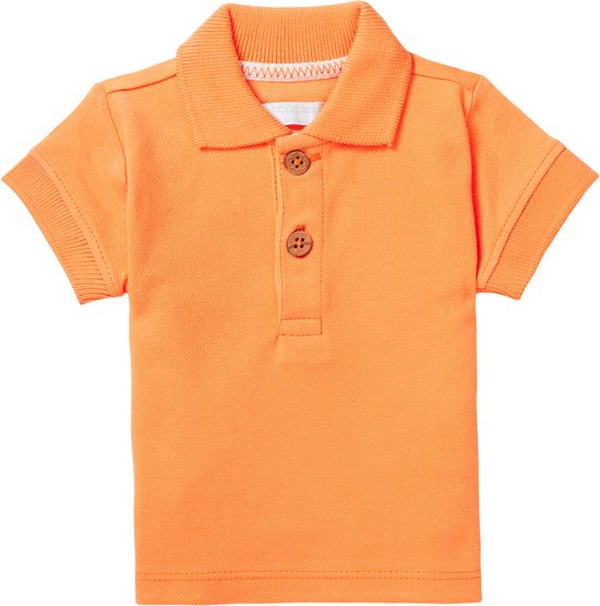 Noppies Boys Polo Berryville short sleeve Jongens Poloshirt - Tangerine - Maat 92