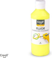 Plakkaatverf creall fluor geel 250ml | Fles a 250 milliliter