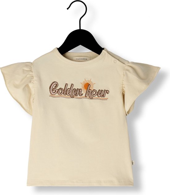 Your Wishes Jazz Tops & T-shirts Meisjes - Shirt - Beige