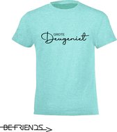 Be Friends T-Shirt - Grote deugeniet - Kinderen - Mint groen - Maat 4 jaar