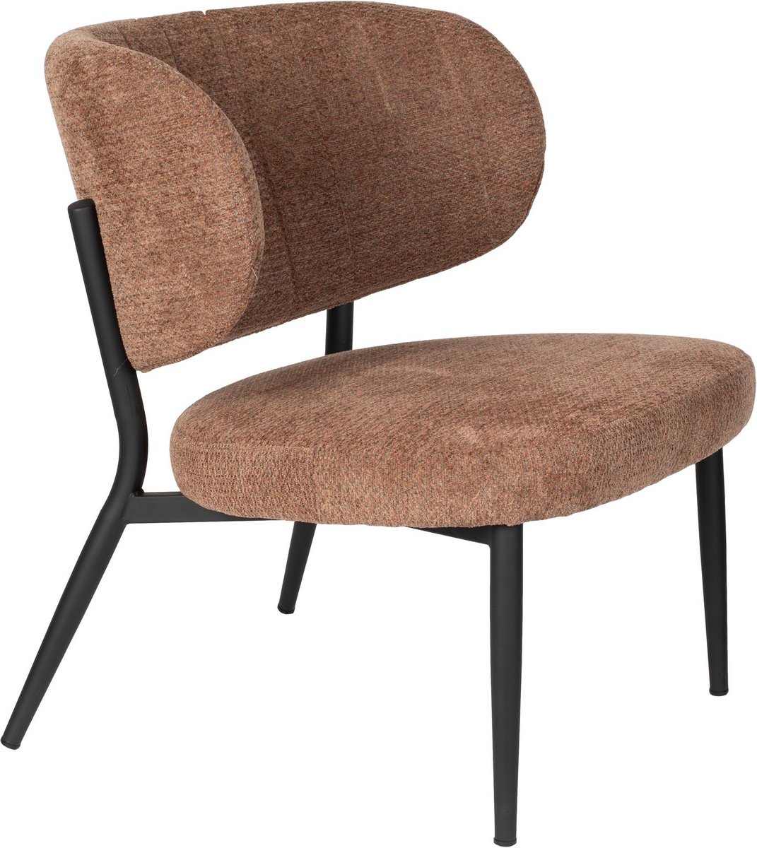 Housecraft Living Sanne Loungestoelen/ Fauteuil Oranje Grijs