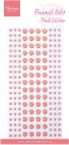 Marianne D Decoration Enamel dots - Roze glitter PL4531 152 dots (03-24)