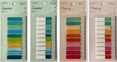 Index tabs - 800 stuks - inclusief liniaal - 40 kleuren - sticky notes
