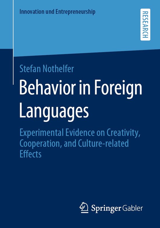 Economics and Finance (R0) - Behavior in Foreign Languages - cover