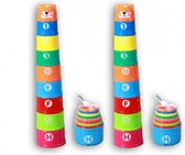 Kids Toys Tasses empilables Ours 9 pièces Multicolore