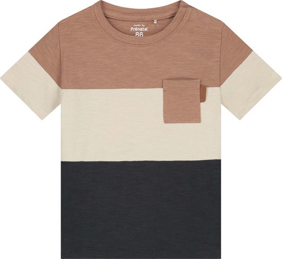 Prénatal peuter T-shirt - Jongens - Light Red Brown - Maat 104