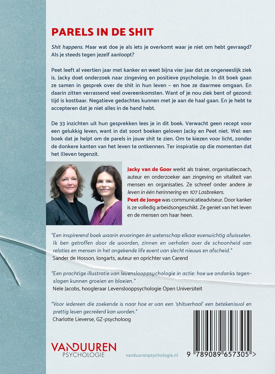 Parels in de shit - back cover
