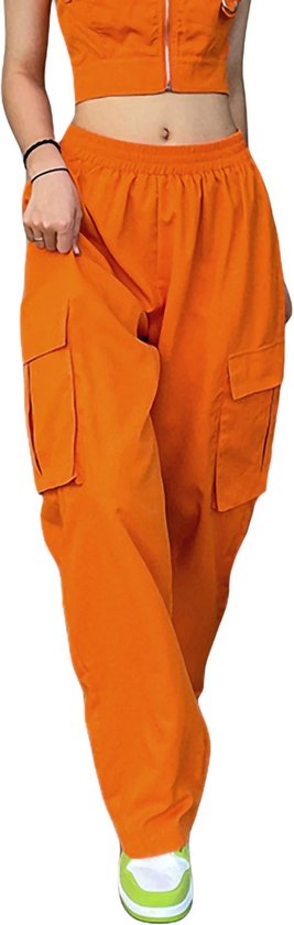 KOSMOS - Koningsdag kleding - Oranje broek - Oranje kleding - Dames - Oranje